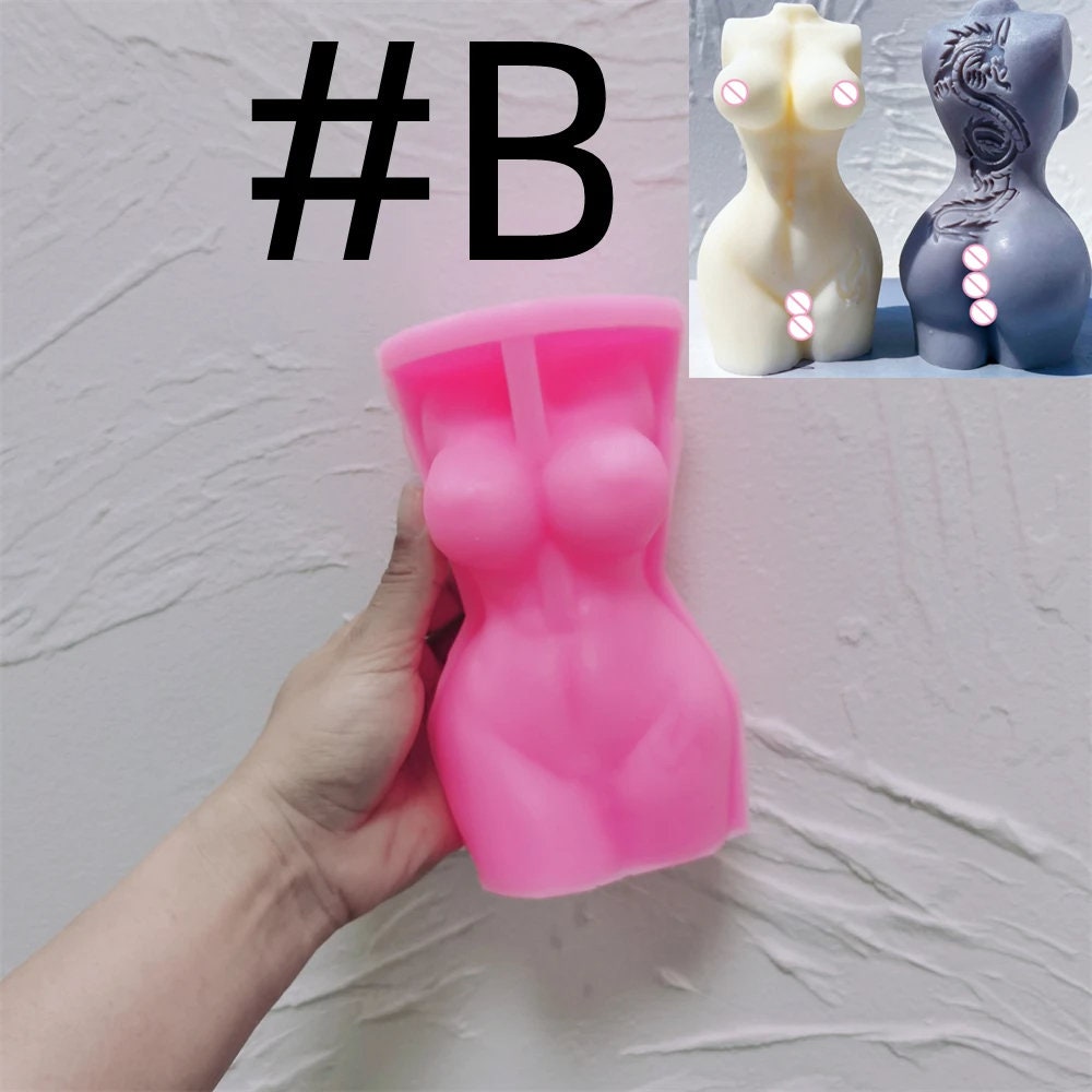 Man Woman Body Silicone Candle Mold