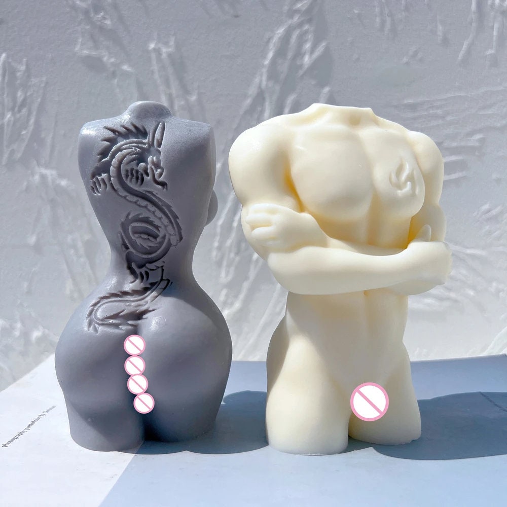 Man Woman Body Silicone Candle Mold
