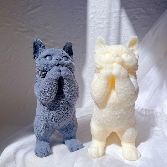 Big Cat Silicone Candle Mold
