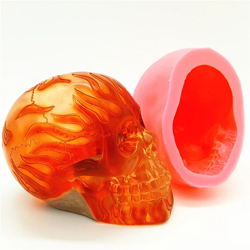 Fire Skull Silicone Mold