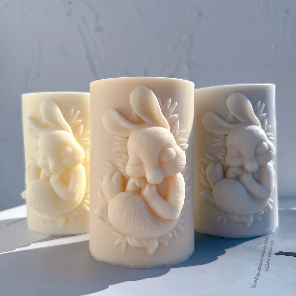 Bunny Rabbit Silicone Candle Mold
