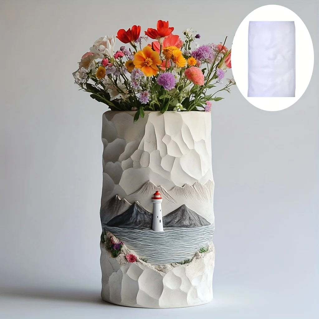 Light House Flower Vase Pot Mold Casting