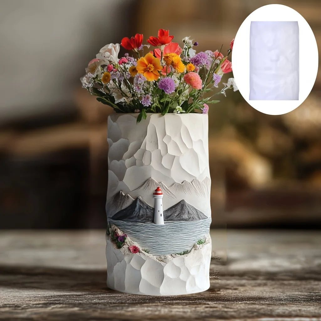Light House Flower Vase Pot Mold Casting