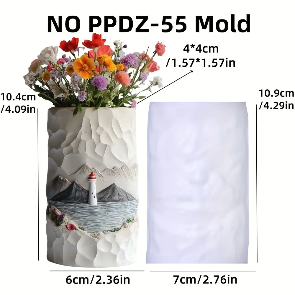 Light House Flower Vase Pot Mold Casting