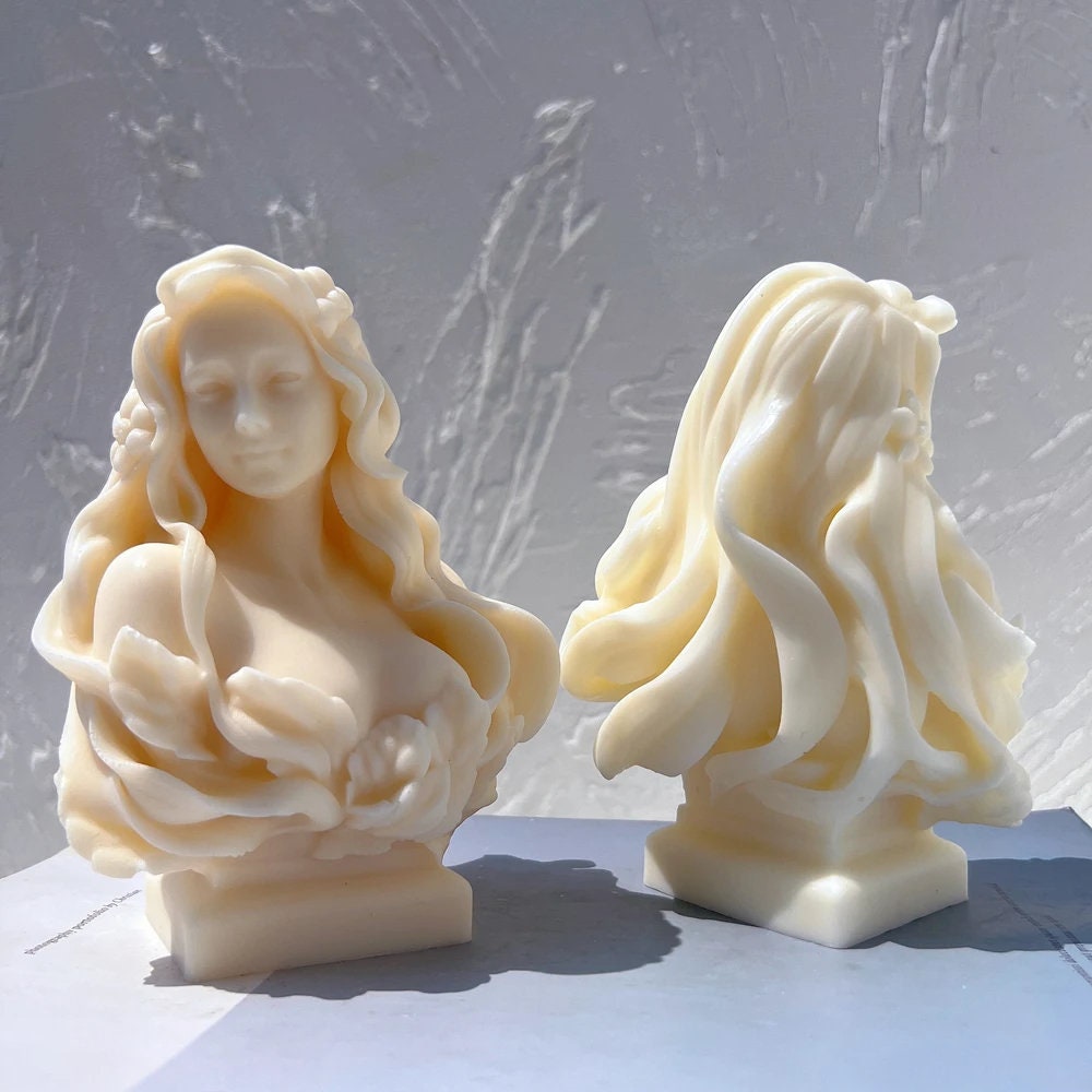 Lady Statue Candle Mold