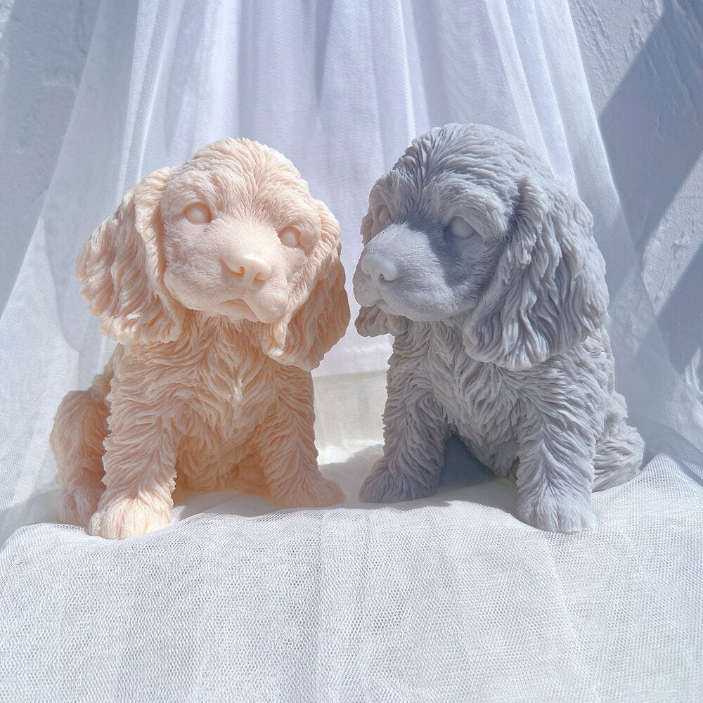 English Cocker Spaniel Puppy Candle Mold