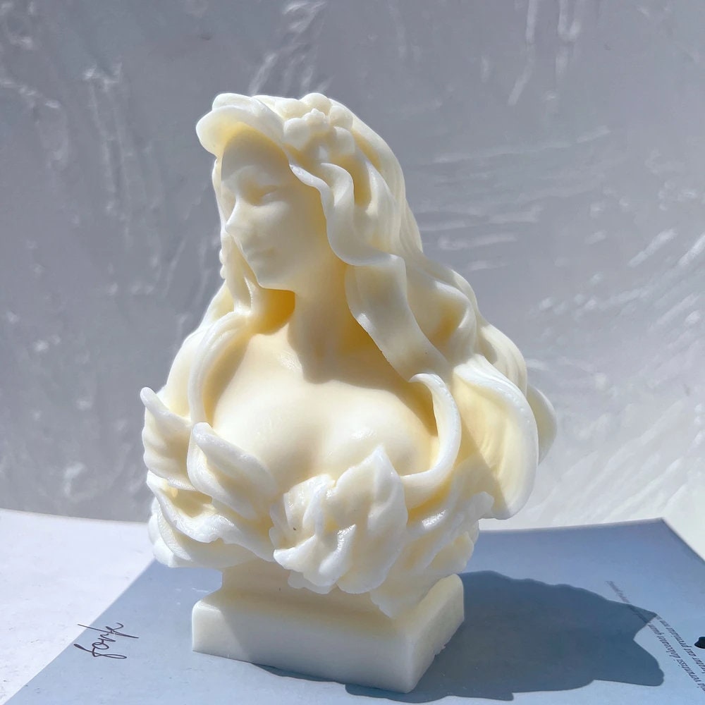 Lady Statue Candle Mold