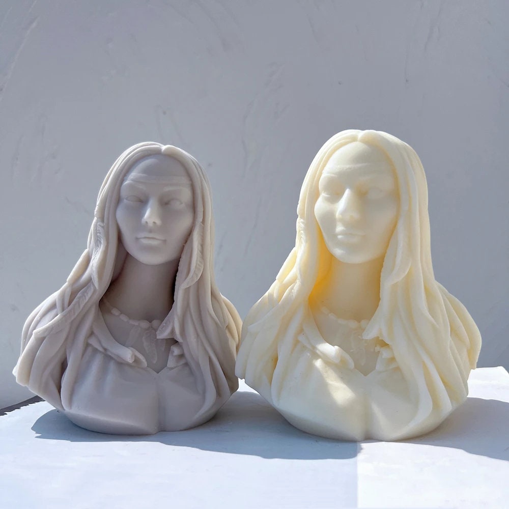 Female Goddess Statue Candle Mold