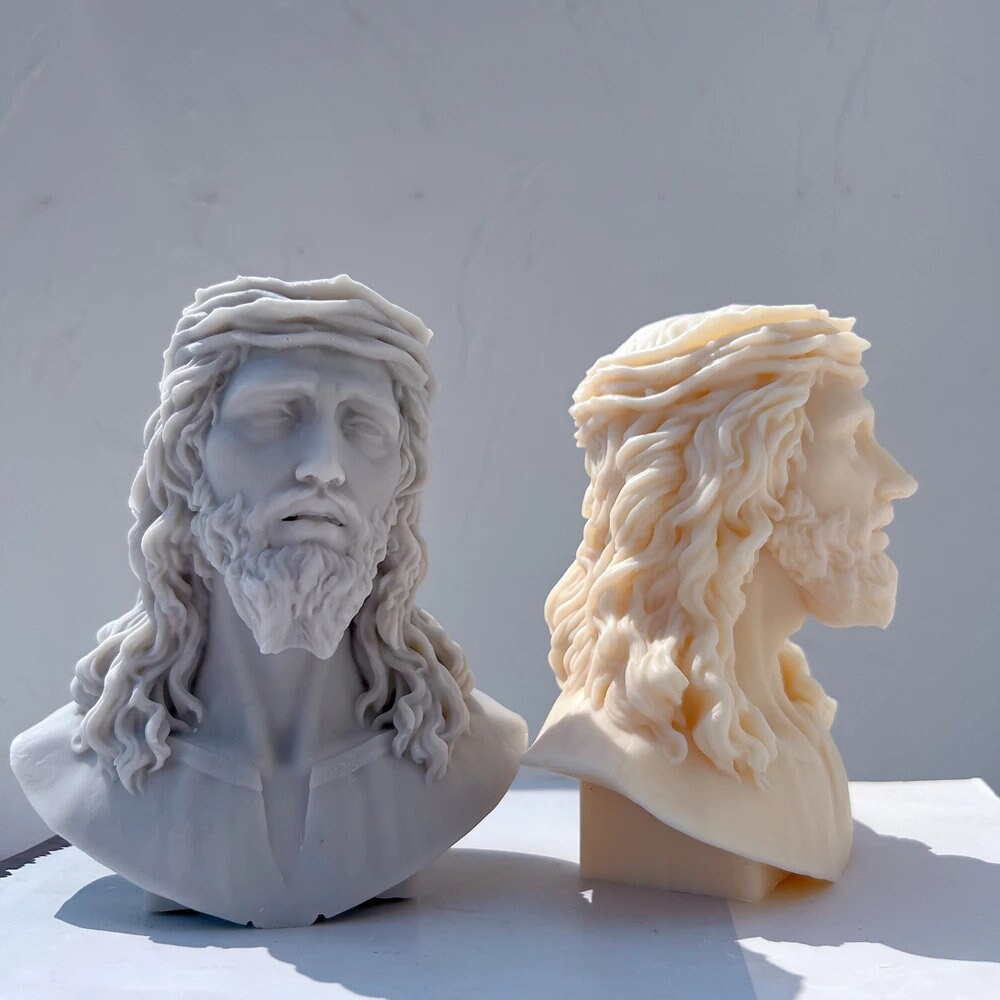 Jesus Statue Silicone Candle Mold