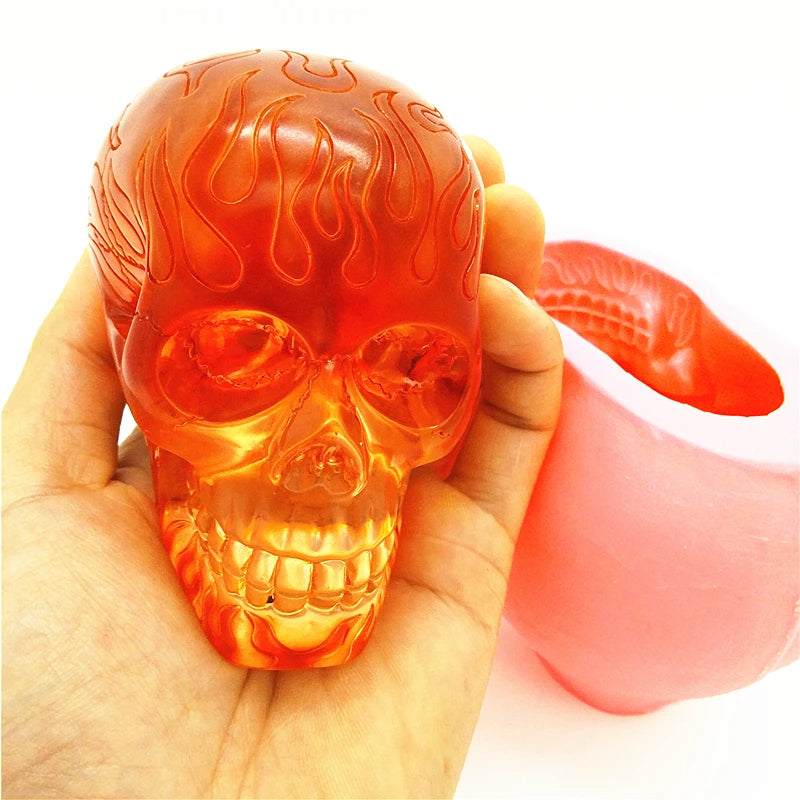 Fire Skull Silicone Mold