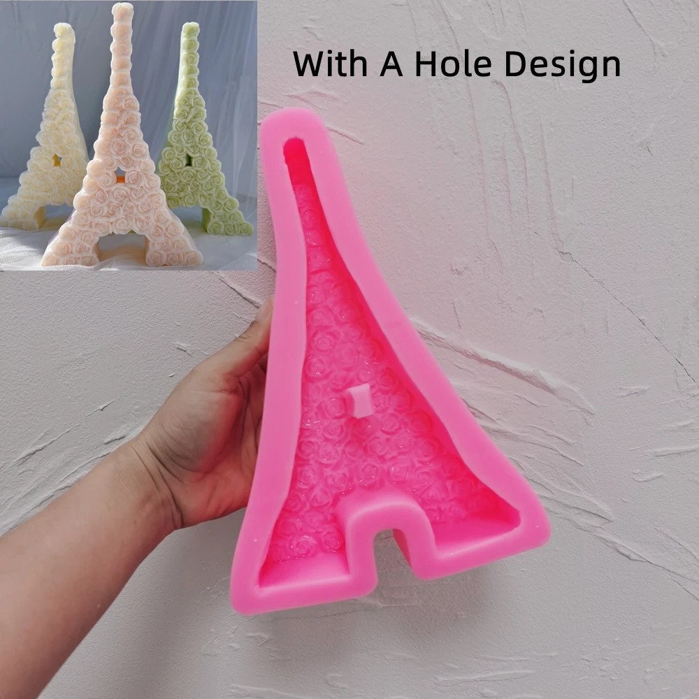 Rose Eiffer Tower Candle Mold