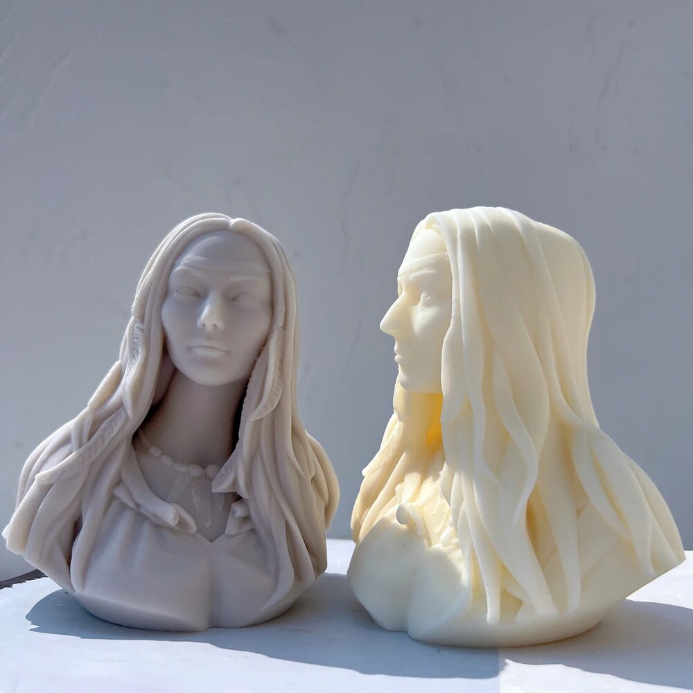 Female Goddess Statue Candle Mold
