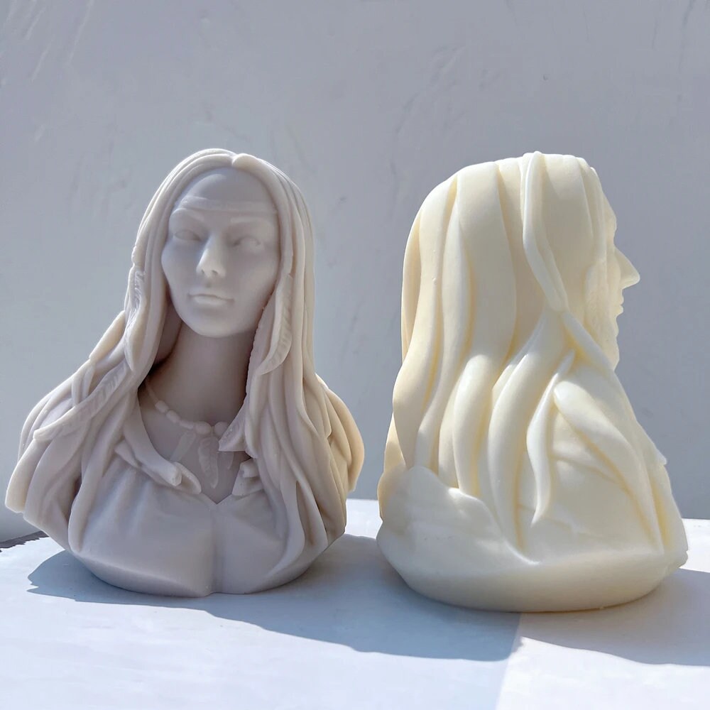 Female Goddess Statue Candle Mold