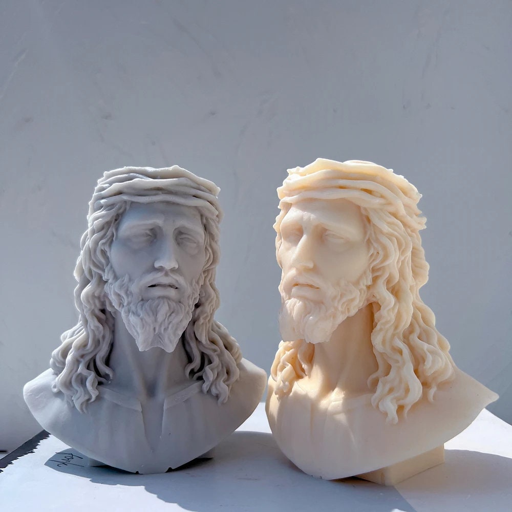 Jesus Statue Silicone Candle Mold