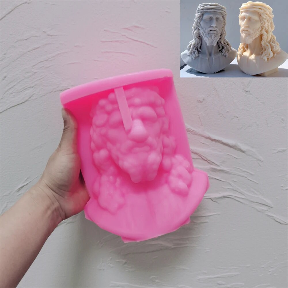 Jesus Statue Silicone Candle Mold