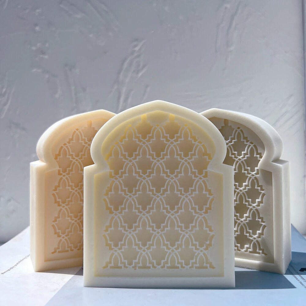Islamic Arch Frame Silicone Candle Mold