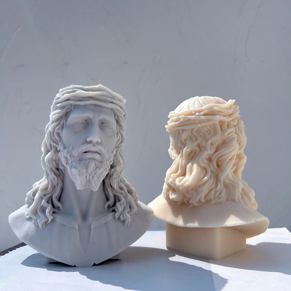 Jesus Statue Silicone Candle Mold