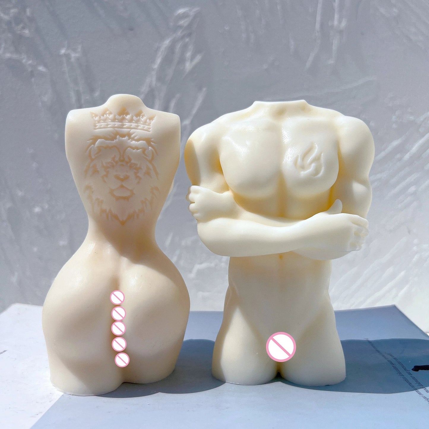 Man Woman Body Silicone Candle Mold