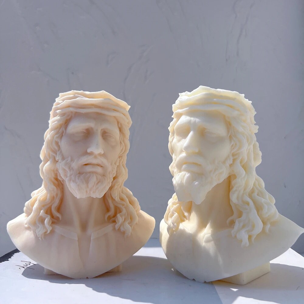 Jesus Statue Silicone Candle Mold