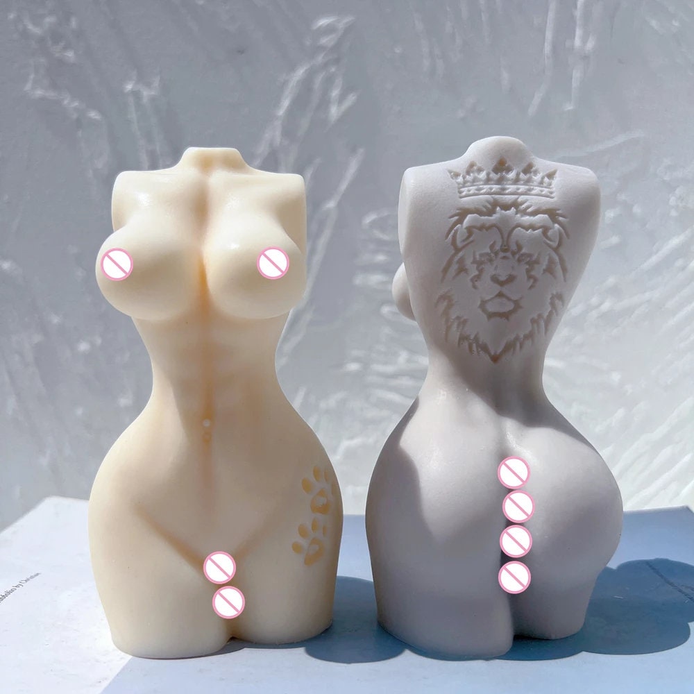 Man Woman Body Silicone Candle Mold