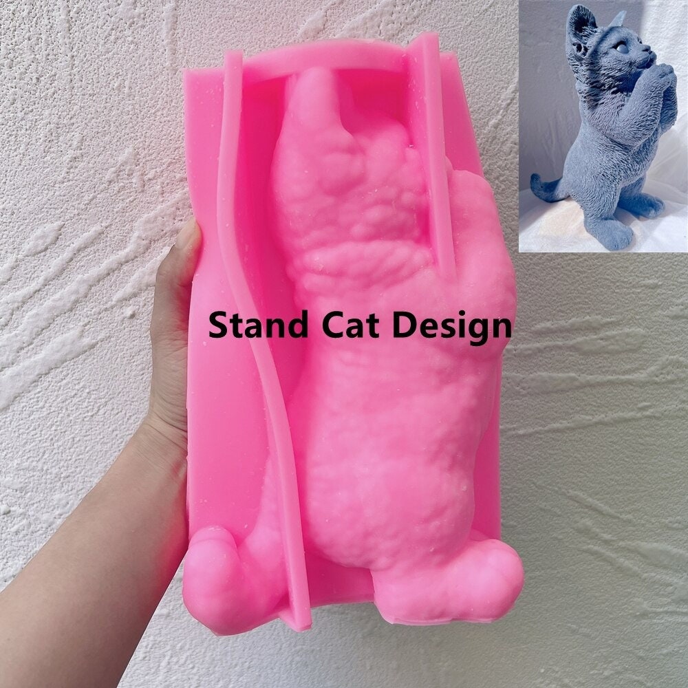 Big Cat Silicone Candle Mold
