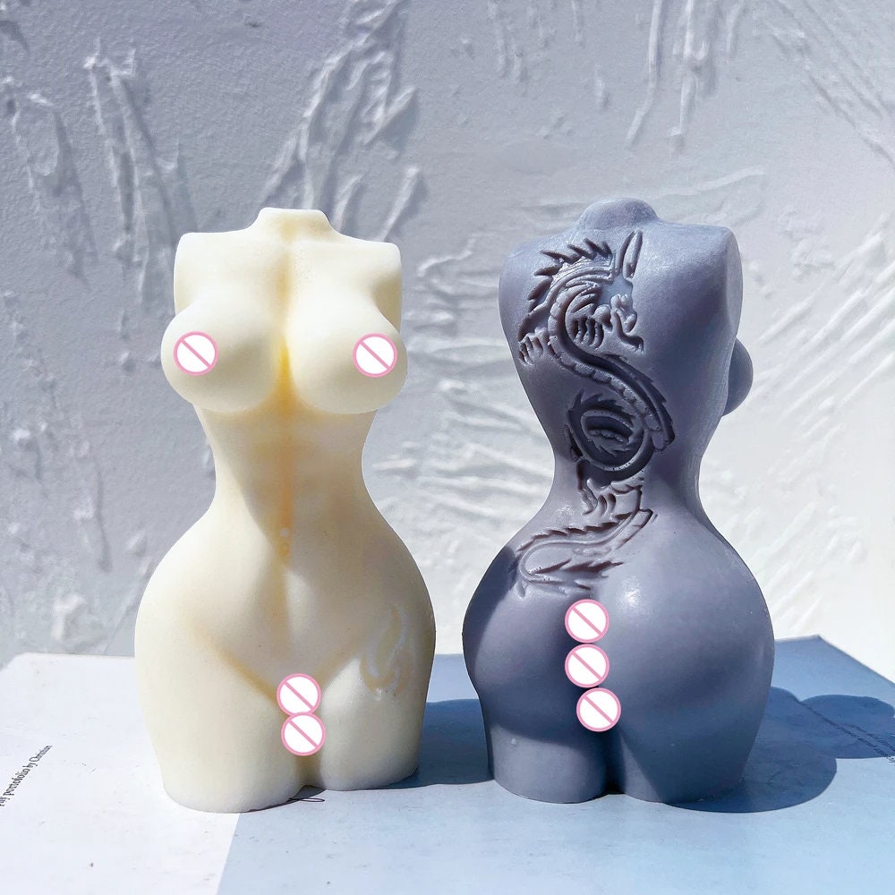 Man Woman Body Silicone Candle Mold
