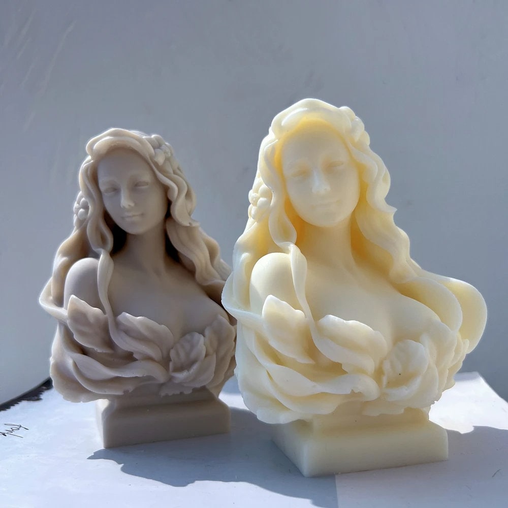 Lady Statue Candle Mold