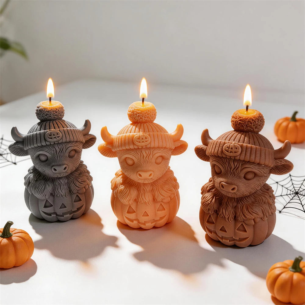 Highland Cow Pumpkin Halloween Silicone Mold