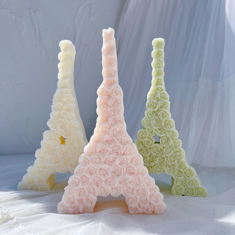 Rose Eiffer Tower Candle Mold