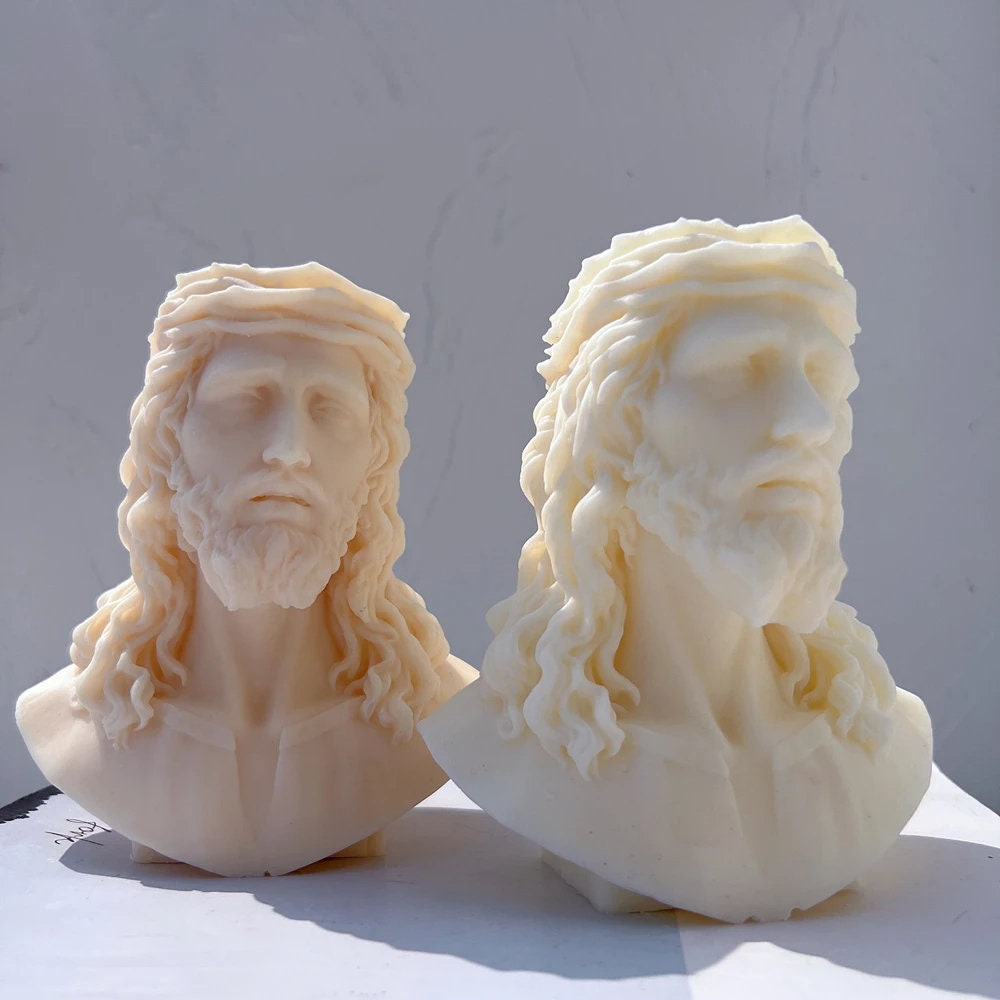 Jesus Statue Silicone Candle Mold