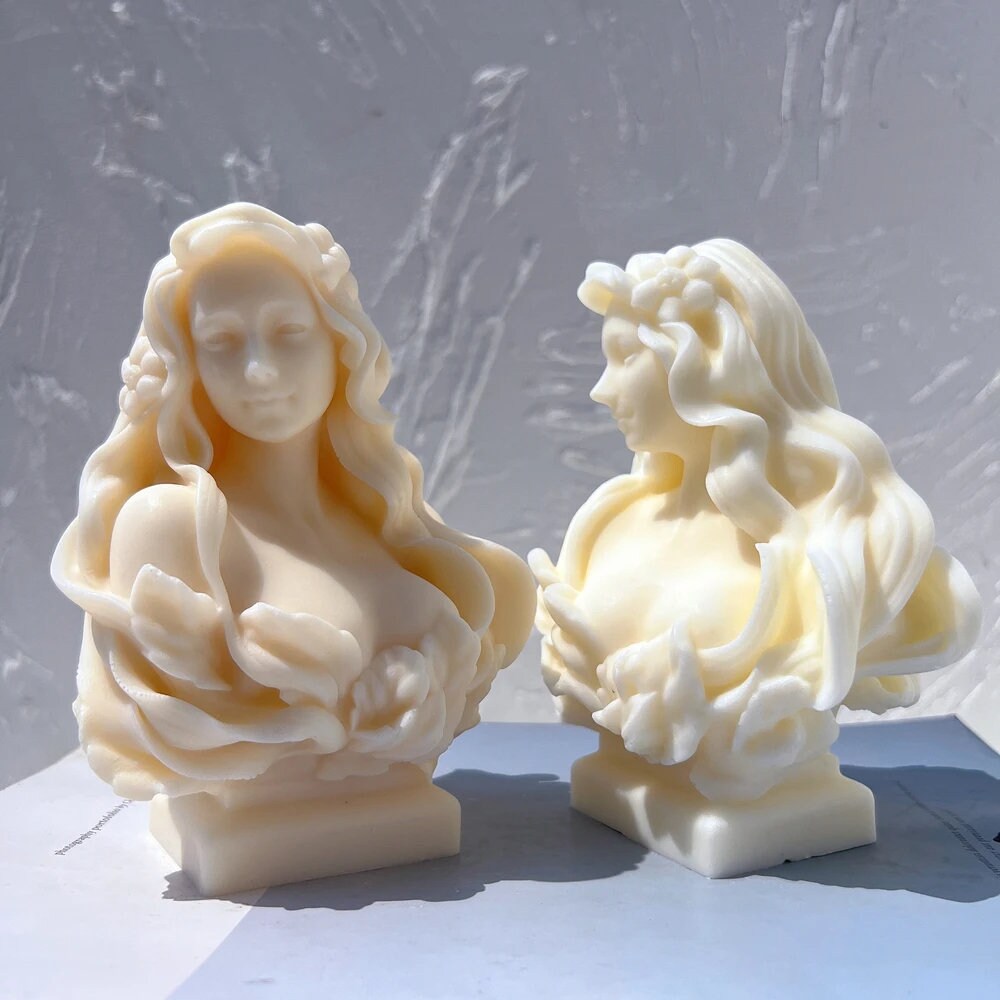 Lady Statue Candle Mold