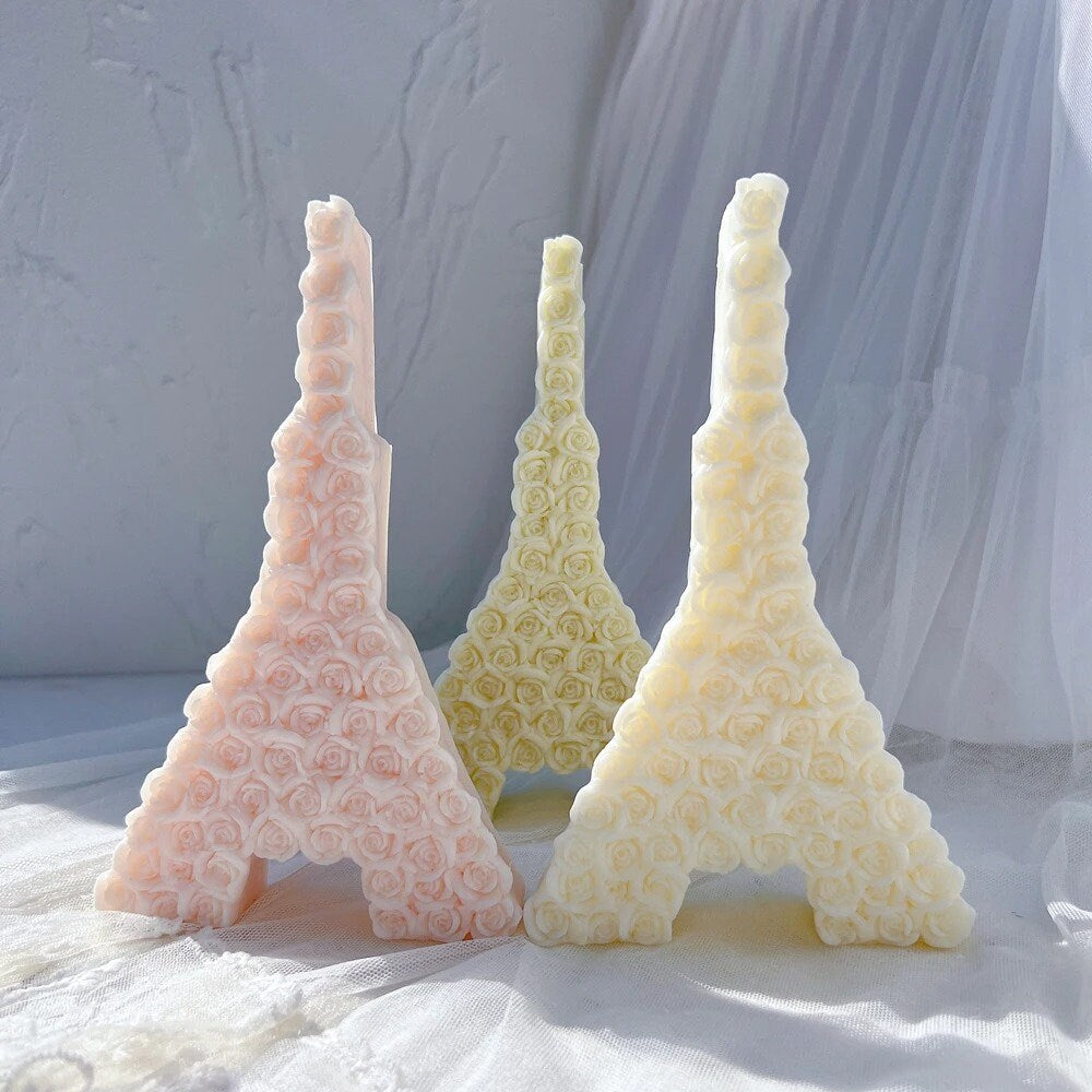 Rose Eiffer Tower Candle Mold