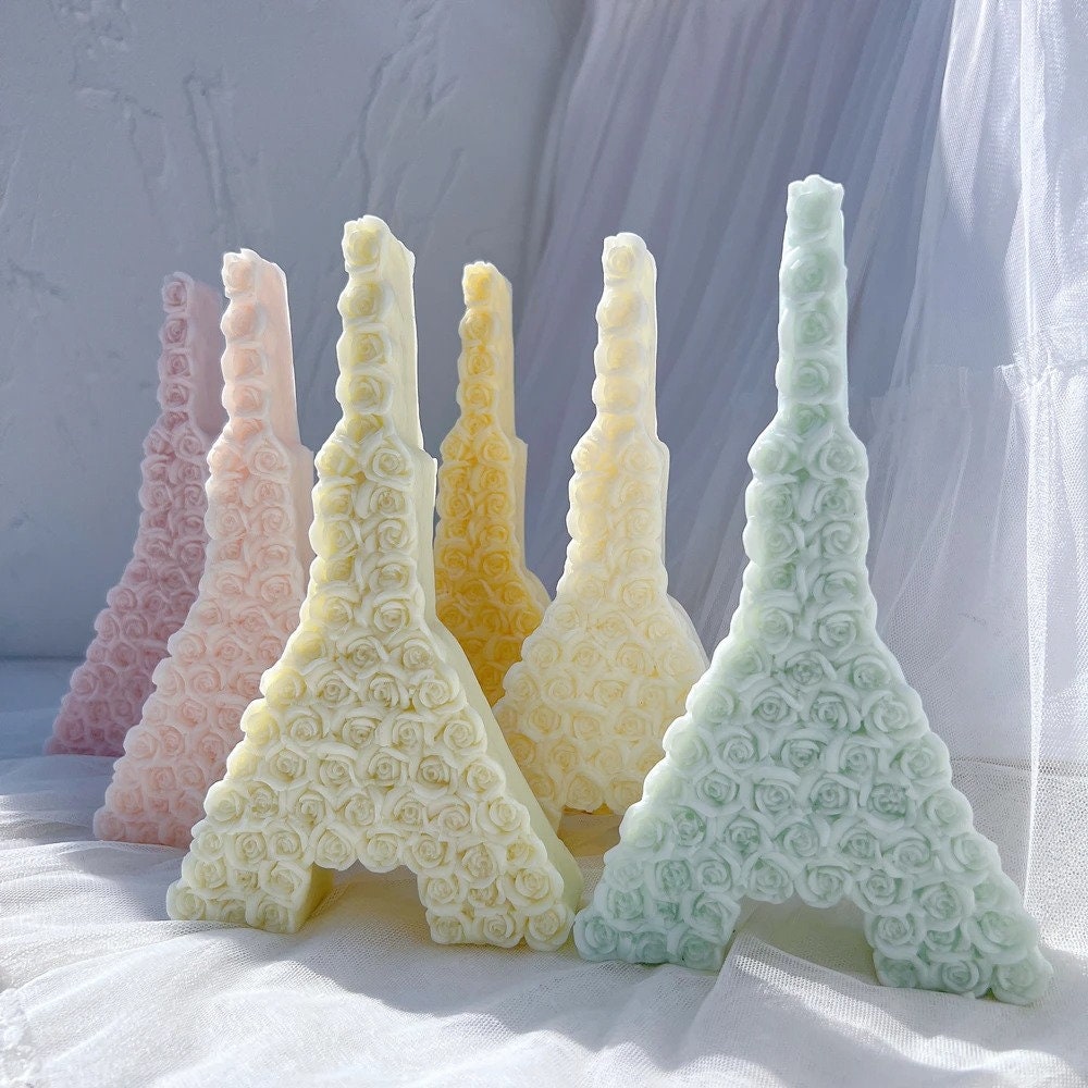 Rose Eiffer Tower Candle Mold