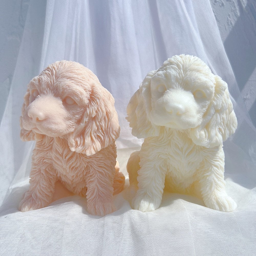 English Cocker Spaniel Puppy Candle Mold