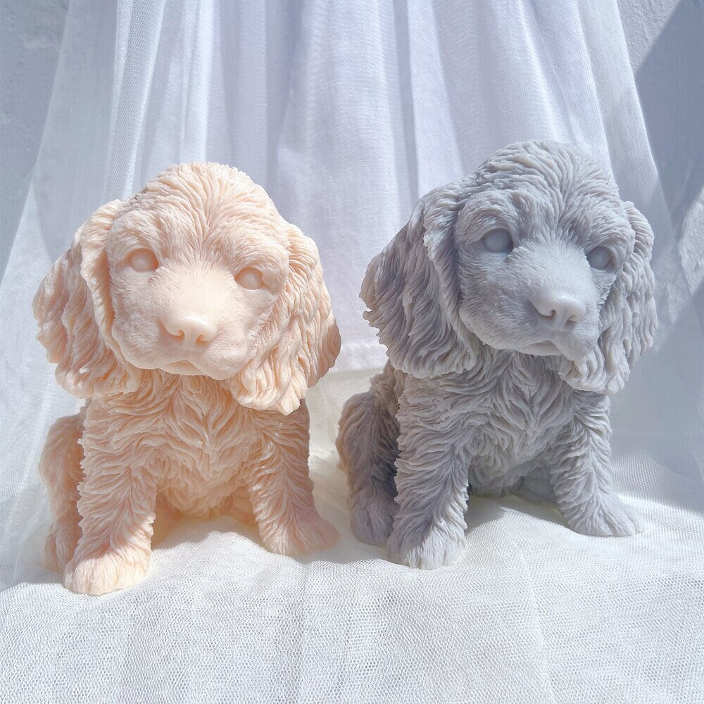 English Cocker Spaniel Puppy Candle Mold