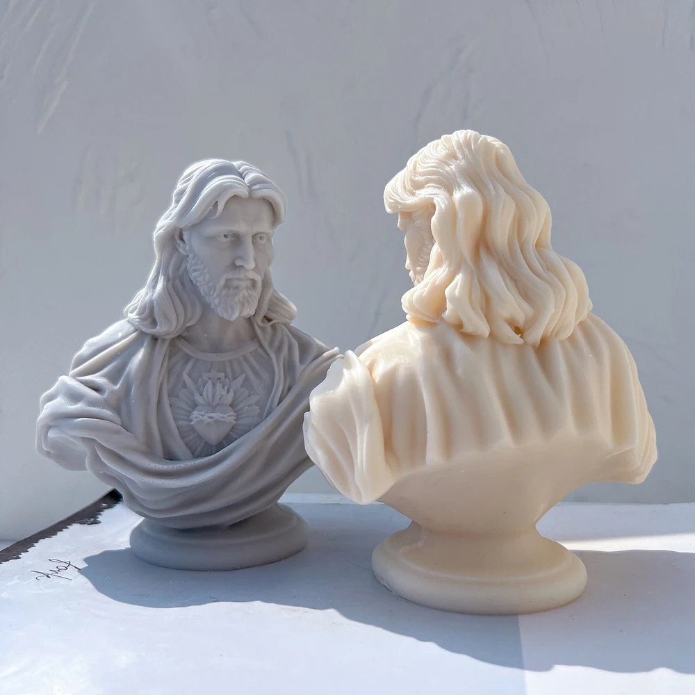 Jesus Greek Sculpture Silicone Candle Mold