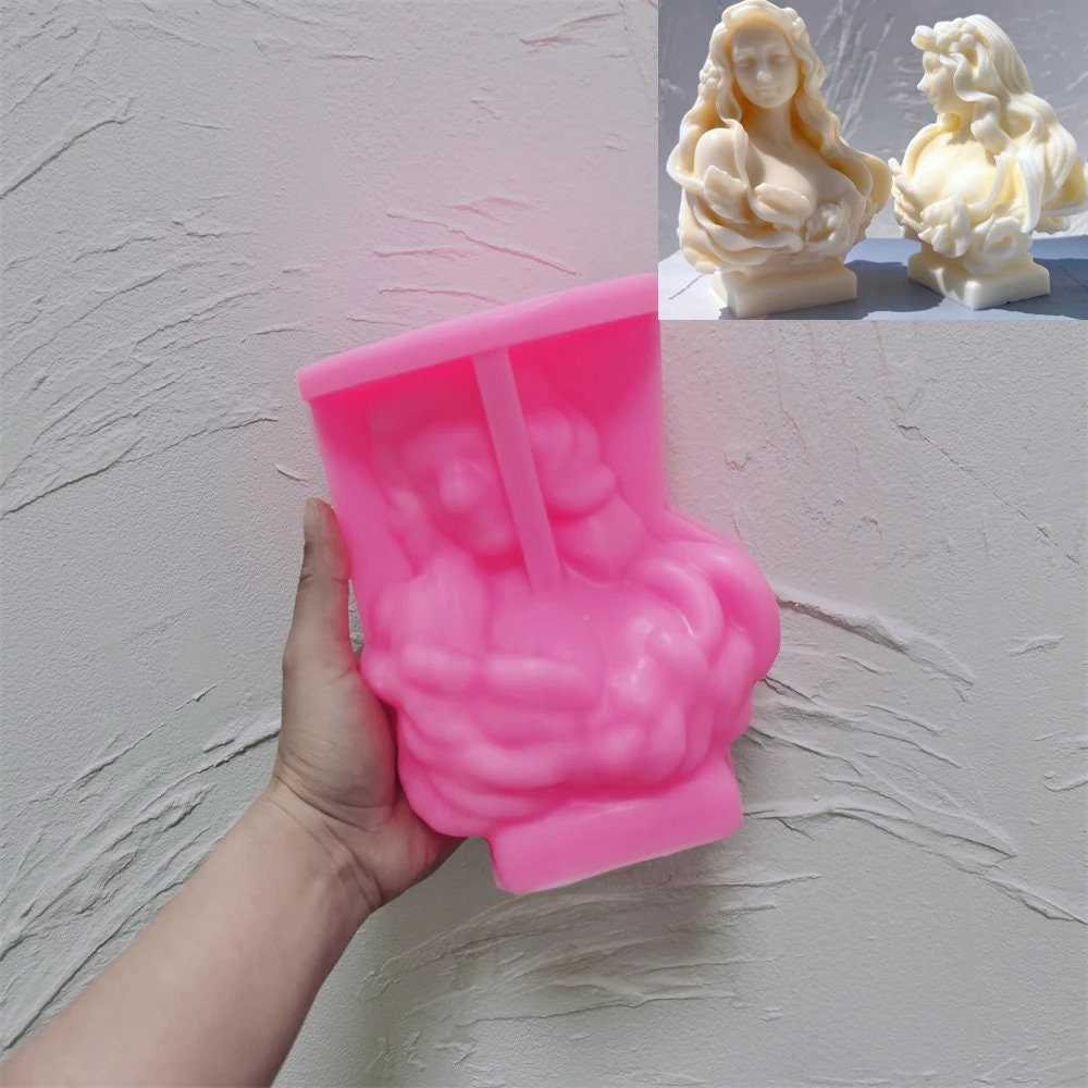 Lady Statue Candle Mold