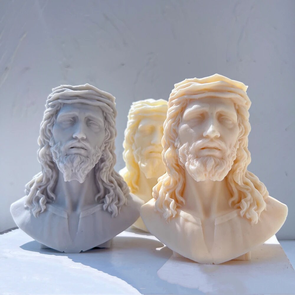 Jesus Statue Silicone Candle Mold