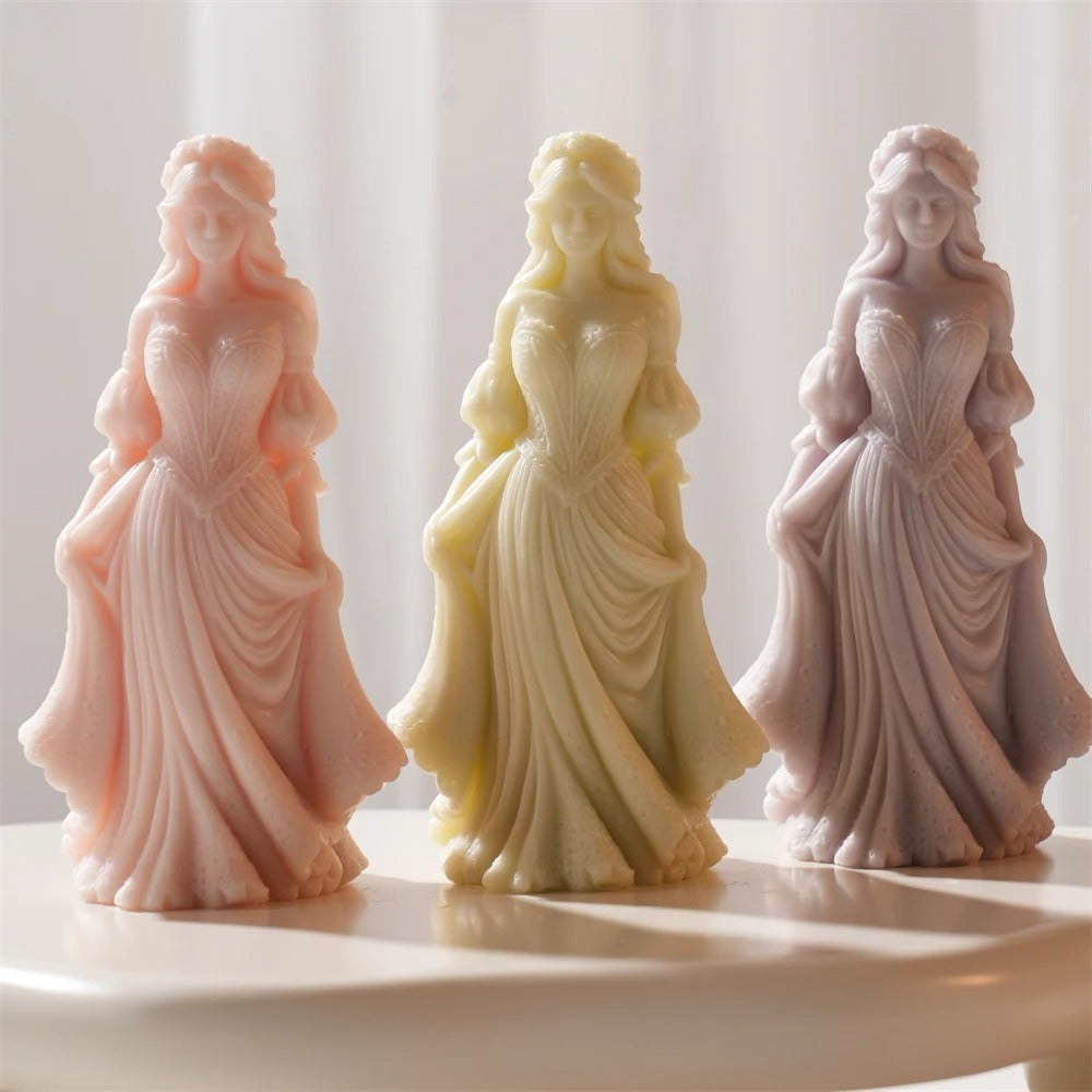 Elegant Woman Silicone Candle Mold - Candle Mold Supplies
