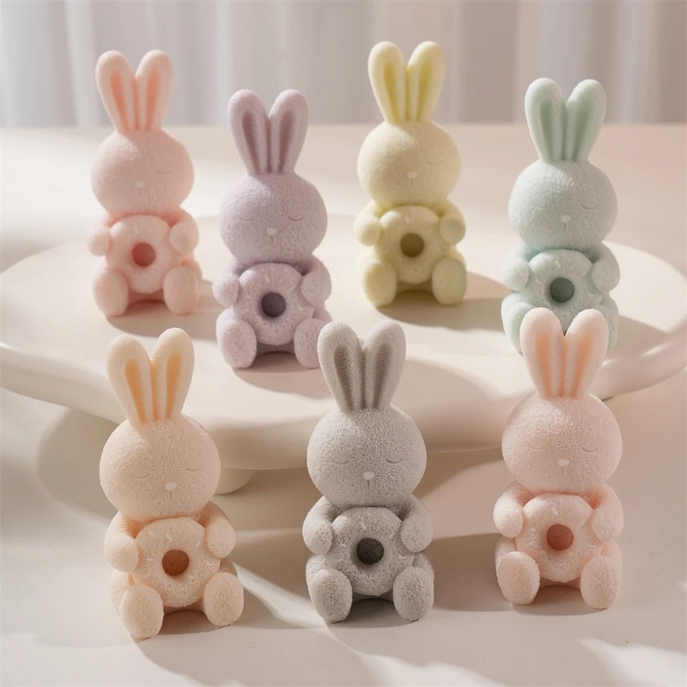 Bunny Candle Silicone Mold Rabbit Silicone
