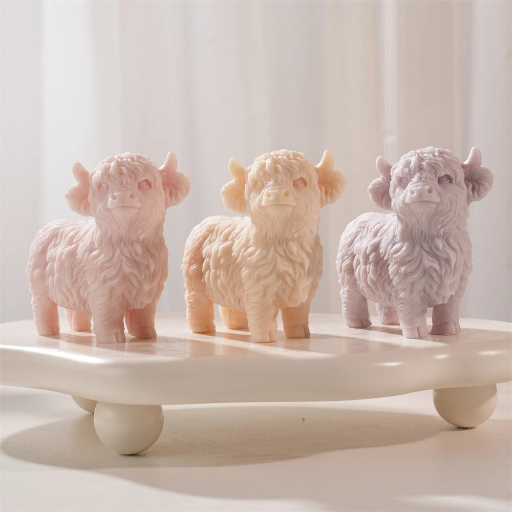 11.2cm Highland Cattle Cow Silicone Mold Casting