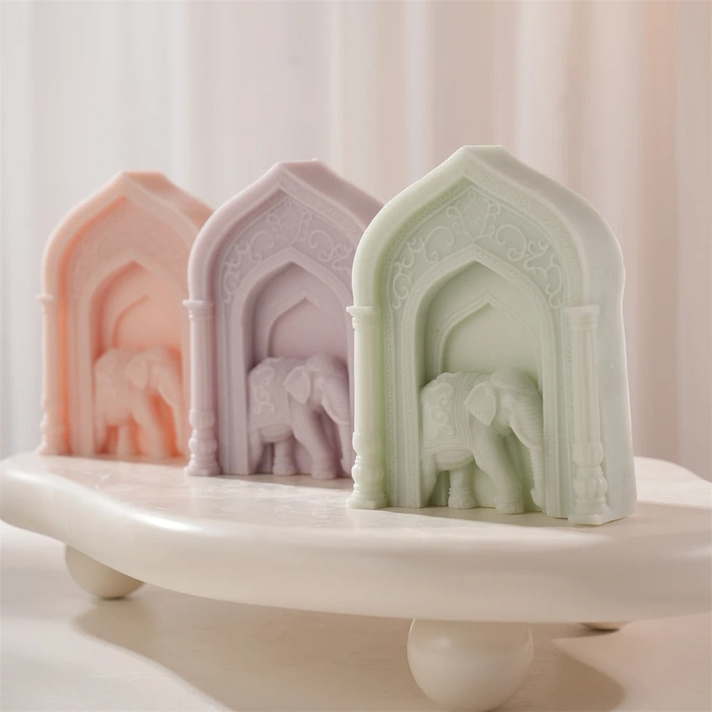 Elephant Arch Door Silicone Mold - Candle Mold Supplies