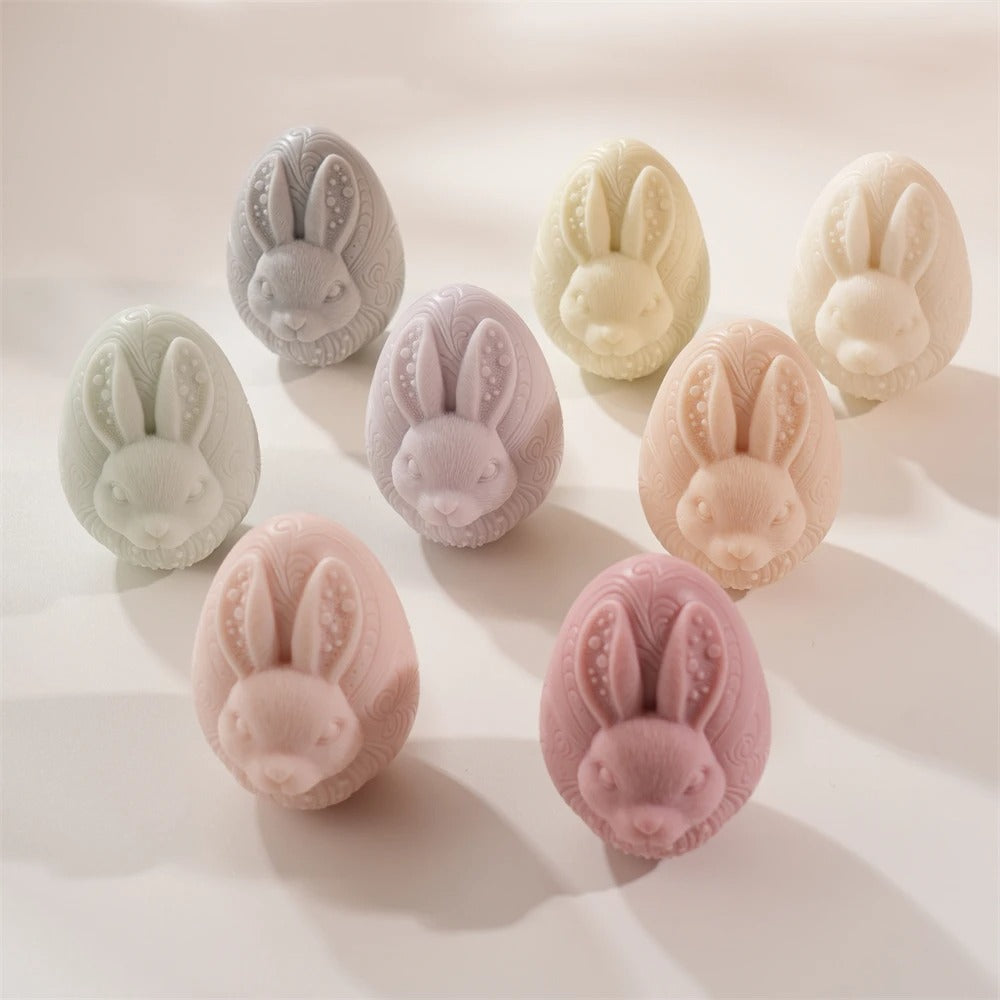 Easter Decor Egg Rabbit Candle Silicone Mold