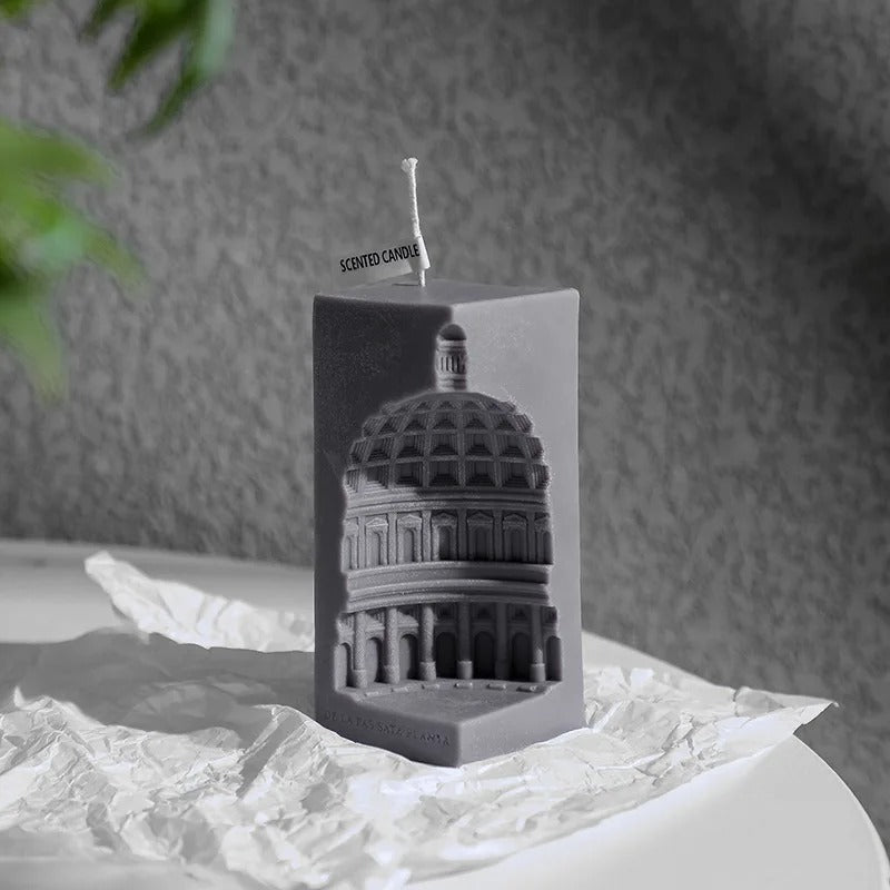3D Creative Nordic Architecture Silicone Mold - Candle Mold Supplies