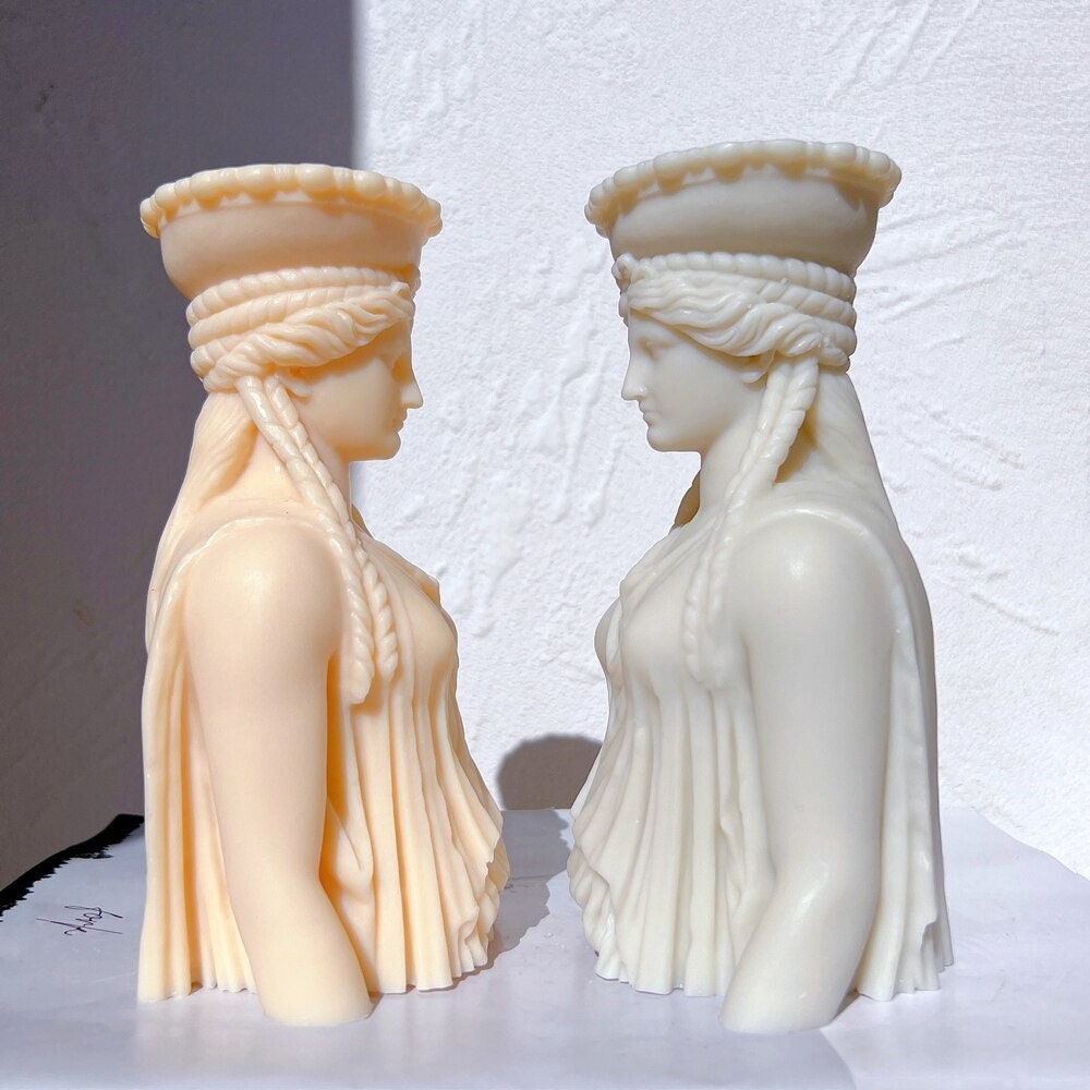 Caryatid Statue Candle Silicone Mold