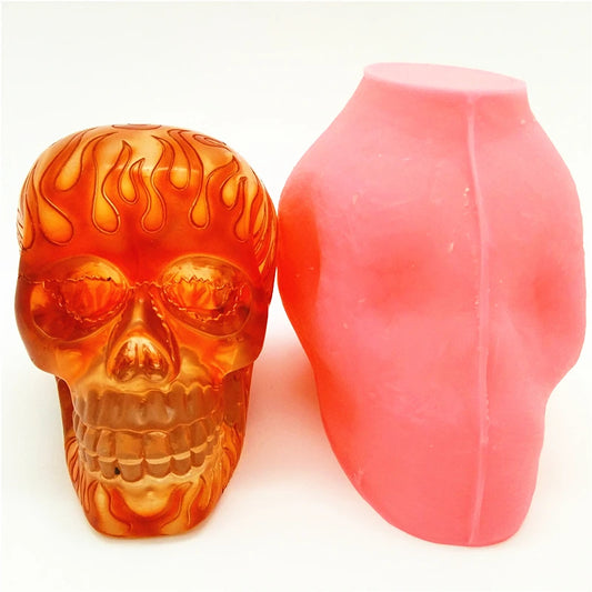 Fire Skull Silicone Mold