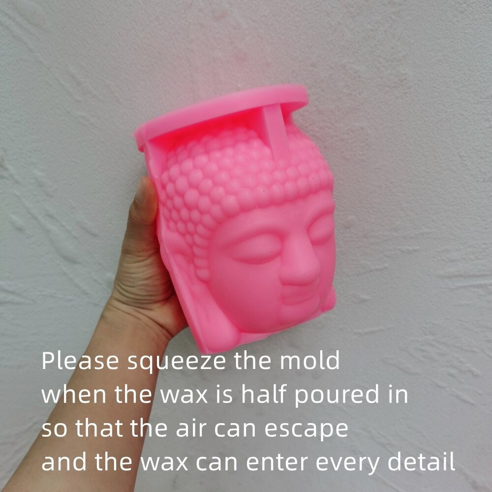 Buddha Head Candle Mold | Spiritual Candle Mold