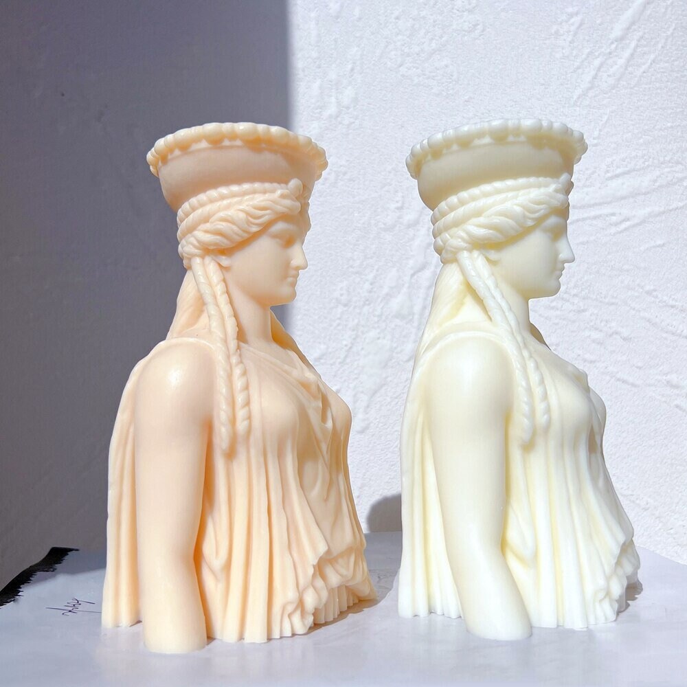 Caryatid Statue Candle Silicone Mold