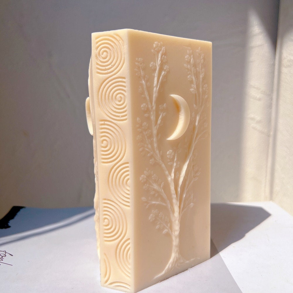 Triangle Pillar Moon Shape Candle Mold