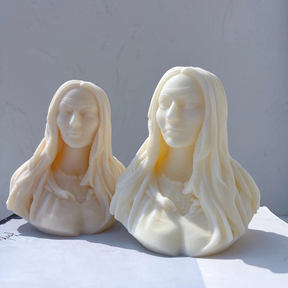 Female Goddess Statue Candle Mold